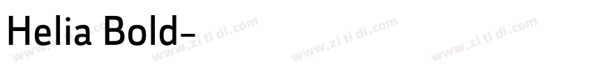 Helia Bold字体转换